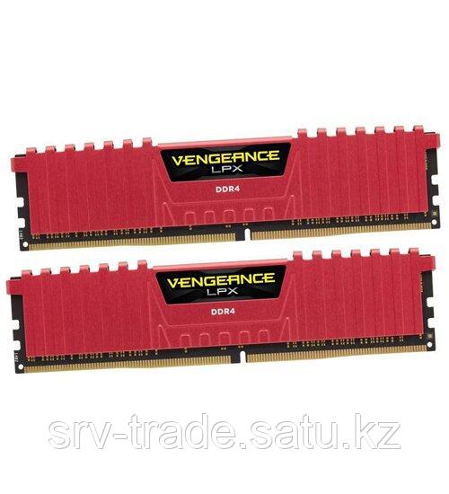 Комплект модулей памяти Corsair Vengeance LPX CMK16GX4M2B3200C16R, DDR4, 16 GB, redDIMM kit (2x8GB) - фото 1 - id-p116361027
