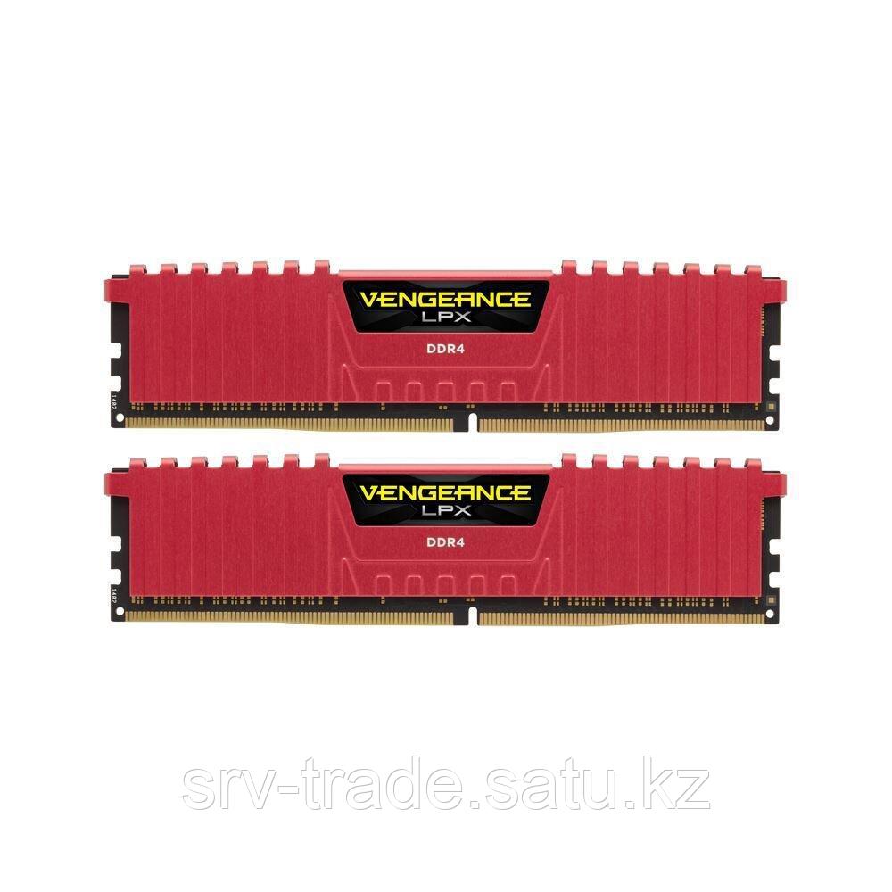 Комплект модулей памяти Corsair Vengeance LPX CMK16GX4M2B3200C16R, DDR4, 16 GB, redDIMM kit (2x8GB) - фото 4 - id-p116361027