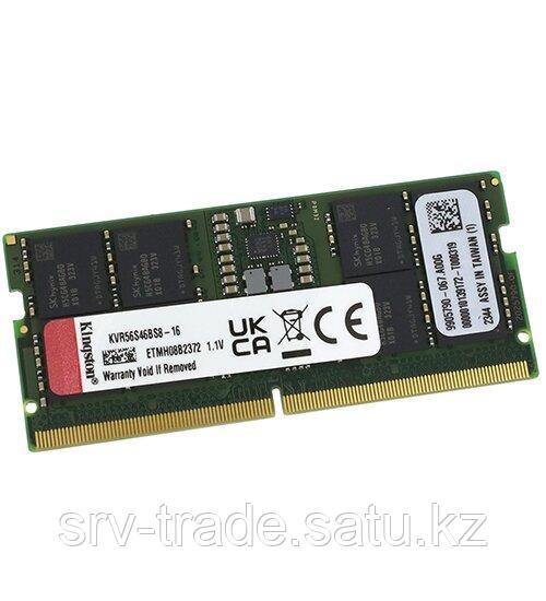 Модуль памяти для ноутбука, Kingston, KVR56S46BS8-16, DDR5, 16 GBSO-DIMM CL46 - фото 1 - id-p116361045