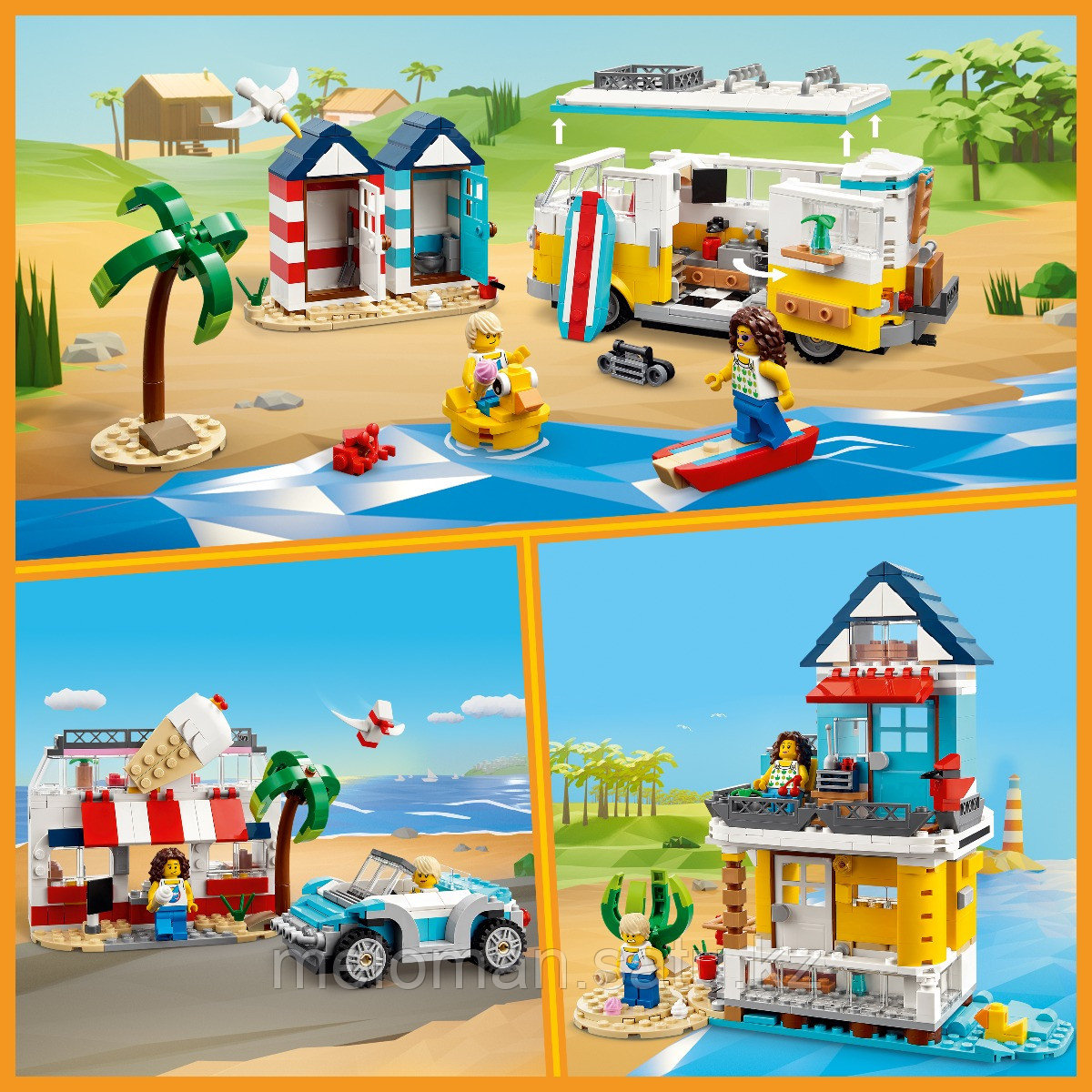 LEGO: Пляжный фургон для кемпинга Creator 31138 - фото 8 - id-p116162717