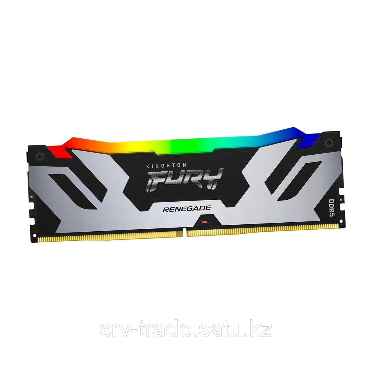 Модуль памяти Kingston Fury Renegade Silver RGB, KF564C32RSA-24, DDR5, 24 GBDIMM CL32 - фото 4 - id-p116361136