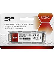 Твердотельный накопитель SSD M.2 SATA Silicon Power A55, SP512GBSS3A55M28, 512 GB