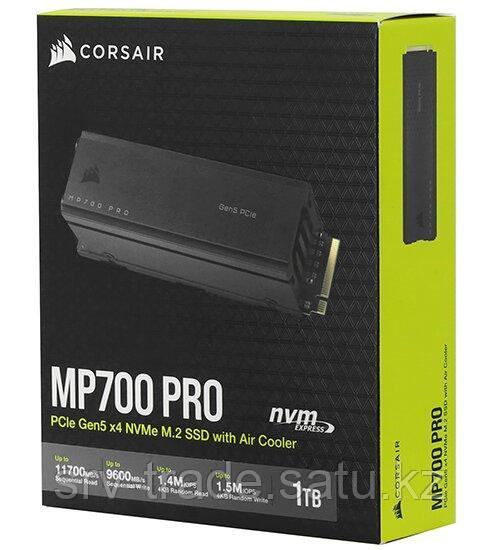 Твердотельный накопитель SSD M.2 PCIe Corsair MP700 PRO (with Air Cooler), CSSD-F1000GBMP700PRO, 1 TBPCIe 5.0 - фото 2 - id-p116361293