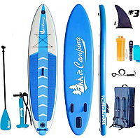 Сап доска / сап борд для плавания и серфинга с насосом и рюкзаком MirCamping CRT-138 Blue 320*76*15см