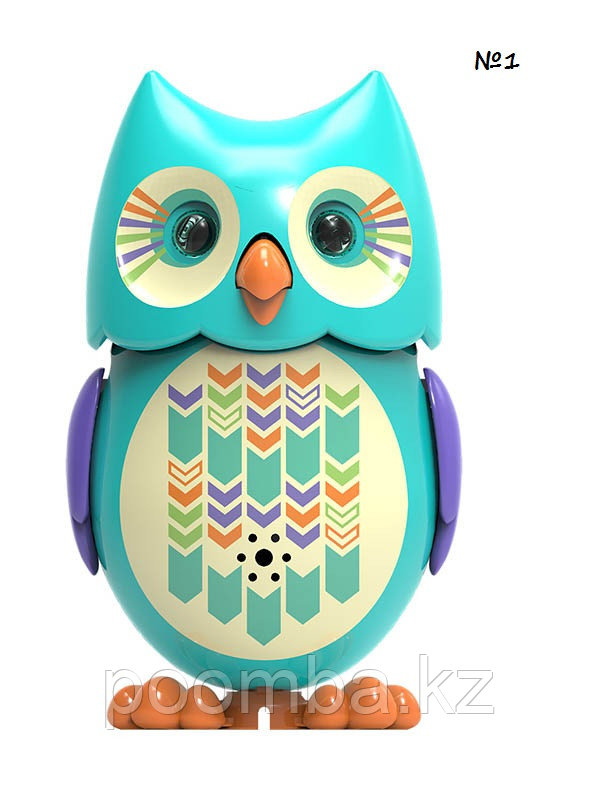 Интерактивная игрушка Silverlit DigiOwls Сова с кольцом голубенькая