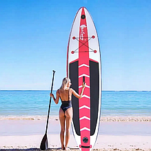 Сап доска / сап борд для плавания и серфинга с насосом и рюкзаком MirCamping CRT-139С Red  366*83*15см