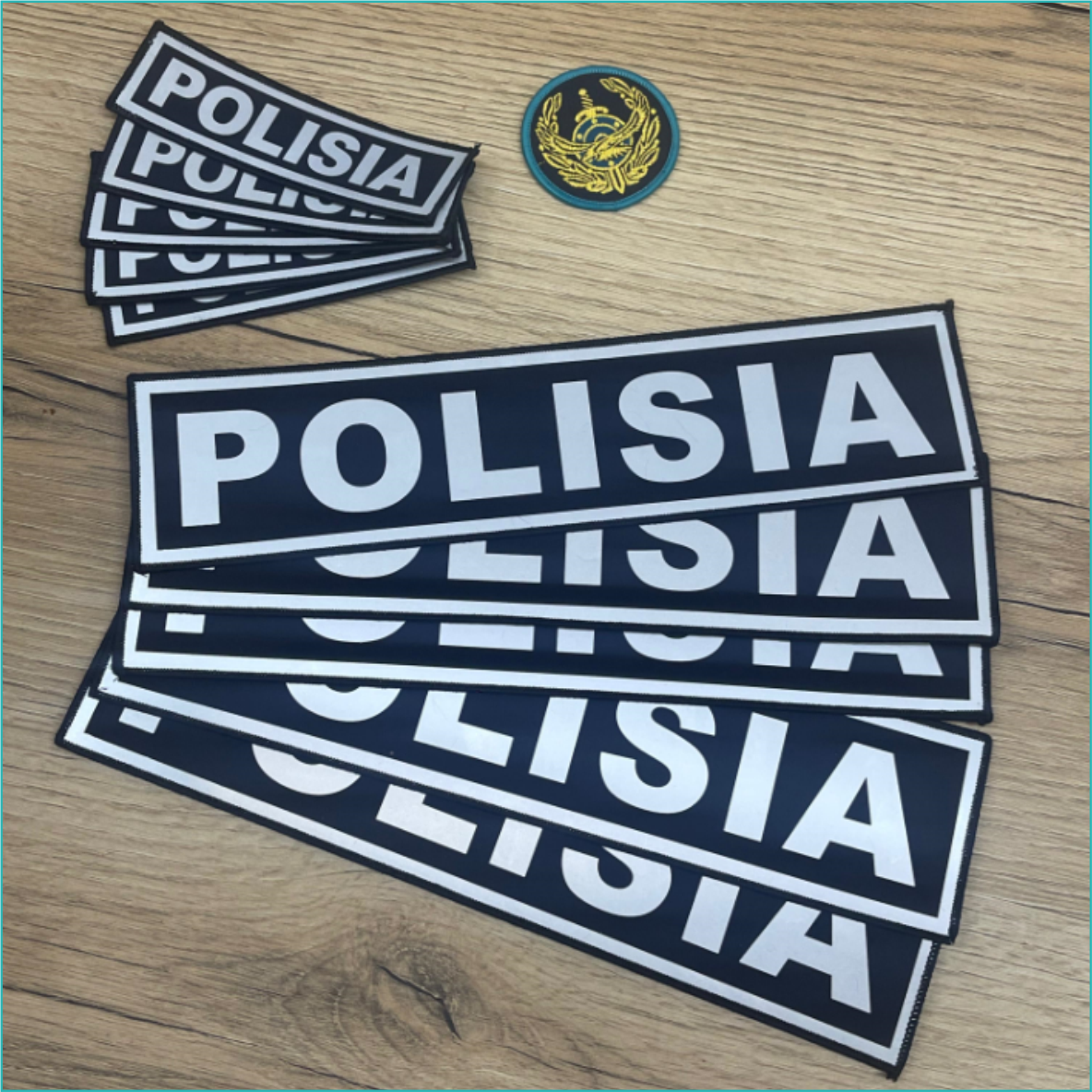 Нашивка "POLISIA (полиция)" на грудь (Светоотражающая) - фото 4 - id-p116363712