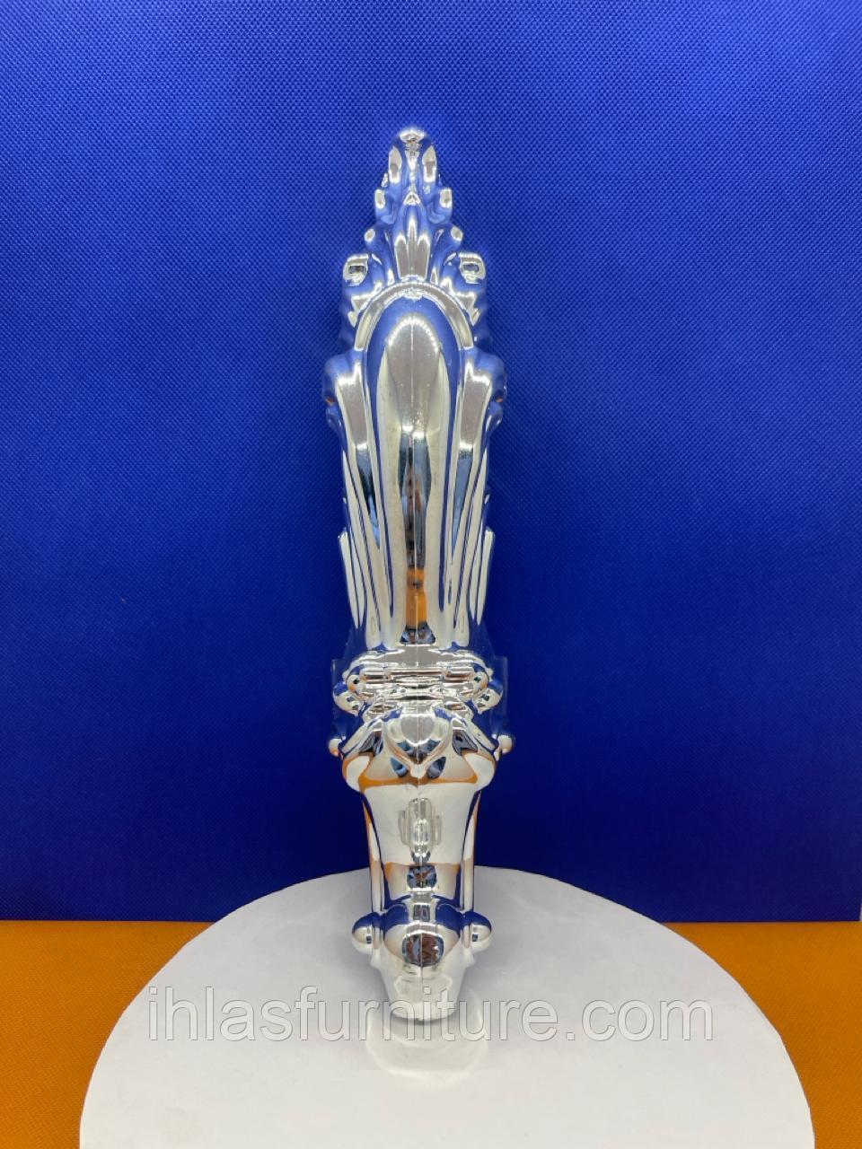 Ножка пластиковая для сундуков, серый глянец, фото 1