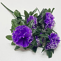 Искусственные цветы 45 см фиолетовые с белыми кончиком