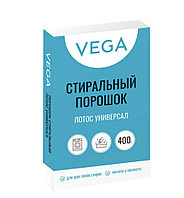 Vega кір жуатын ұнтақ, Лотос "Универсал", 400 гр, картон. қорап