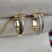 Золотые серьги 585 проба с бриллиантами 0,153ct VS2/H 5,97р, фото 4