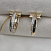 Золотые серьги 585 проба с бриллиантами 0,153ct VS2/H 5,97р, фото 8