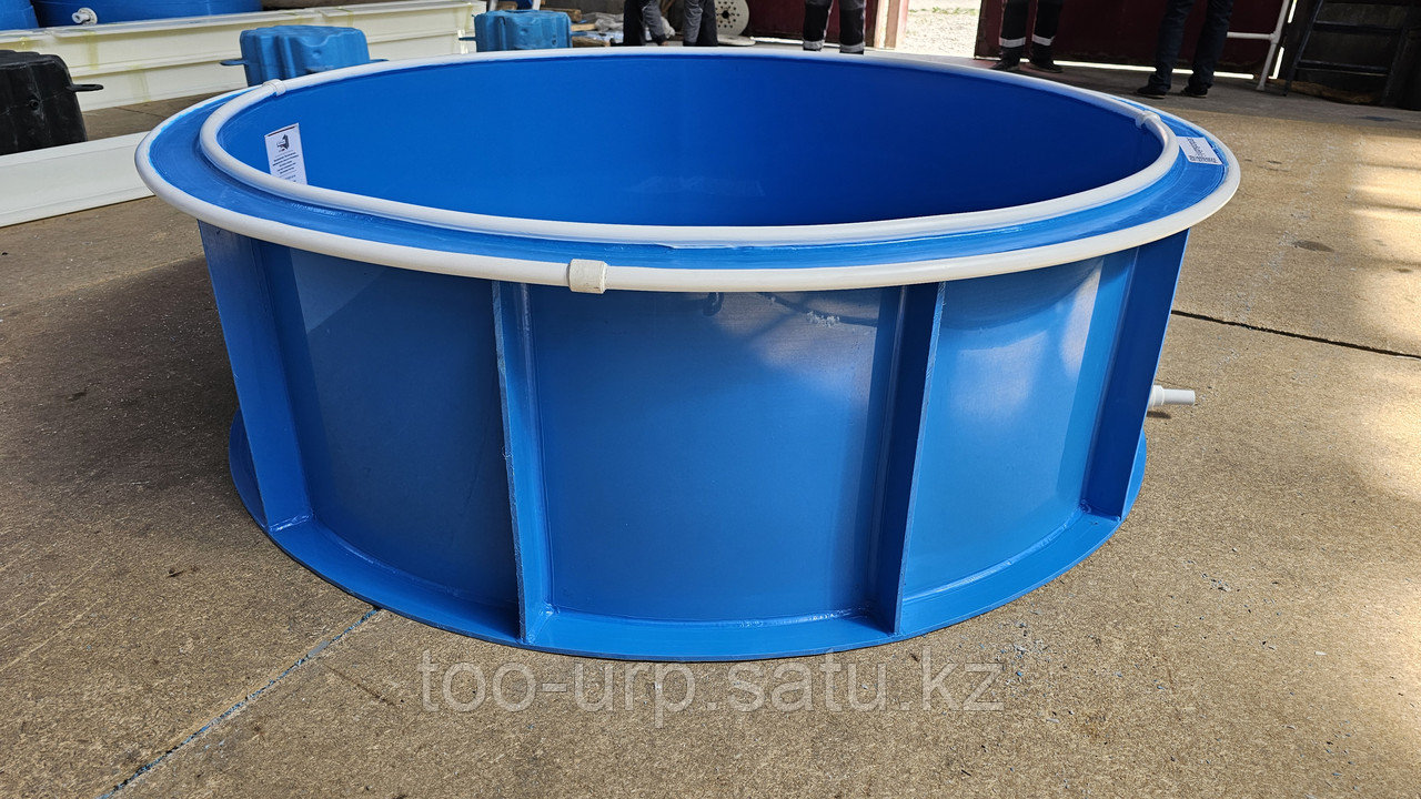 Круглый бассейн из пластика 2 х 1,5 метра - фото 6 - id-p116364743