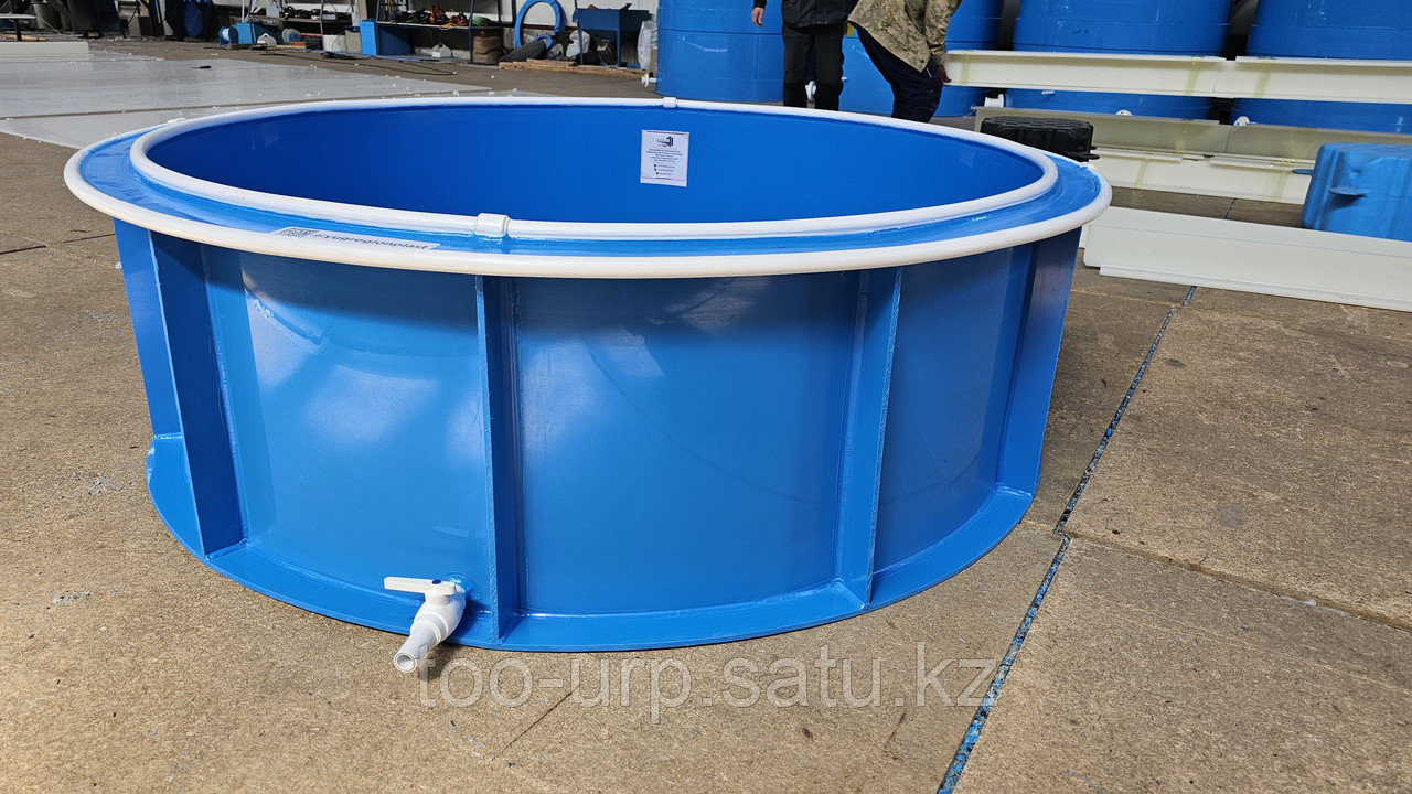 Круглый бассейн из пластика 2 х 1,5 метра - фото 7 - id-p116364743