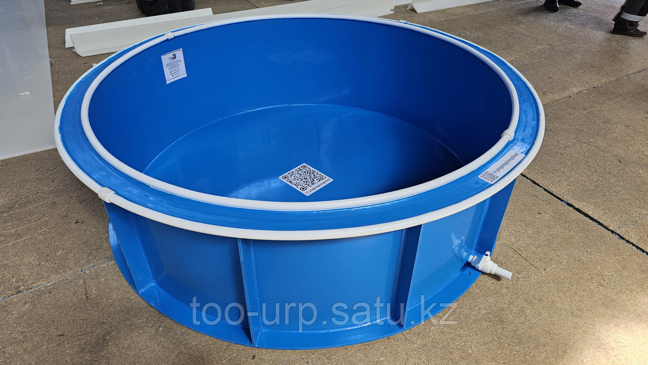 Круглый бассейн из пластика 3 х 1,5 метра - фото 1 - id-p116365074