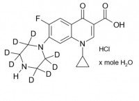 Ципрофлоксацин-D8 гидрохлориді гидраты 10 мг, > 99% (CH016-10)
