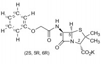 Феноксиметилпенициллина-13C6 калиевая соль 10 мг, > 99% (LA006-10) - фото 1 - id-p116366702