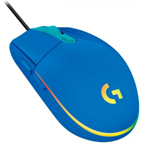 Проводная игровая мышь LOGITECH G102 blue - фото 3 - id-p116368956