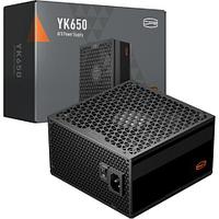 Блок питания PCCooler YK650, 650W, Non Modular, 80+ BRONZE, Fan 135mm, YK650