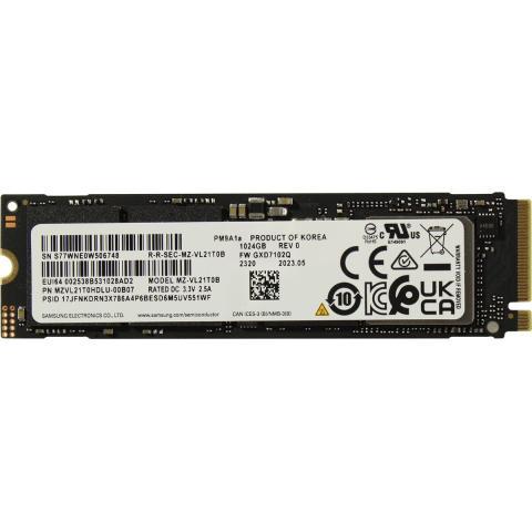Твердотельный накопитель 1000GB SSD Samsung PM9A1 M.2 PCI-E G4x4 R7000/W5100MB/s MZVL21T0HDLU-00B07 - фото 1 - id-p116368760