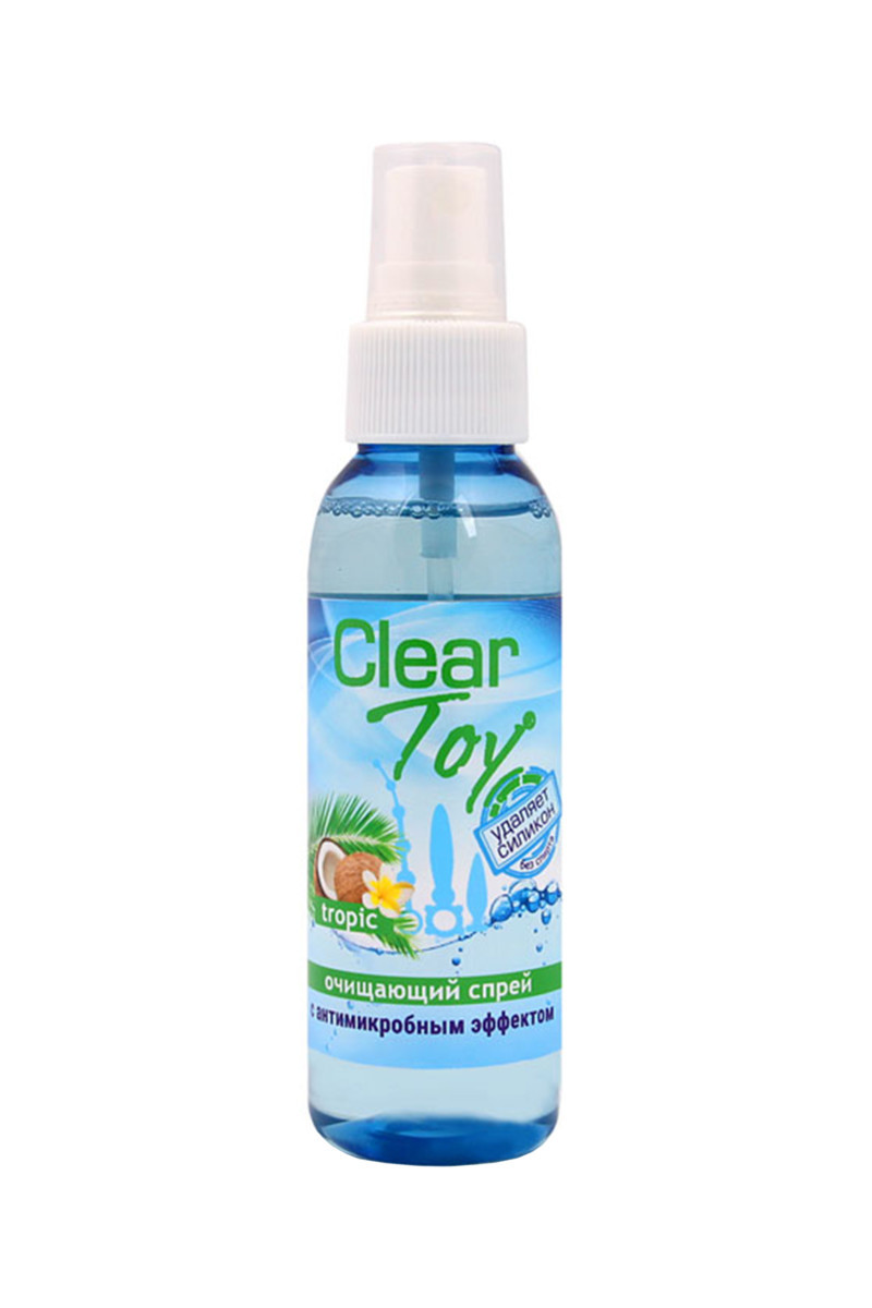 Очищающий спрей CLEAR TOY с антимикробным эффектом, 100 мл (Тропик) - фото 1 - id-p112391447