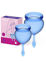 Satisfyer Feel good Menstrual Cup Набор менструальных чаш (Синий)