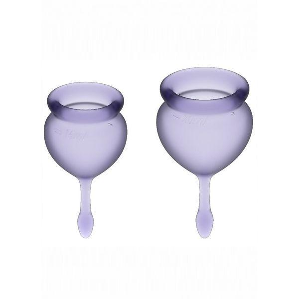 Satisfyer Feel good Menstrual Cup Набор менструальных чаш (Фиолетовый) - фото 1 - id-p112390503