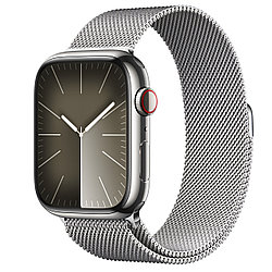 Apple Watch Series 9 45mm silver Milanese loop