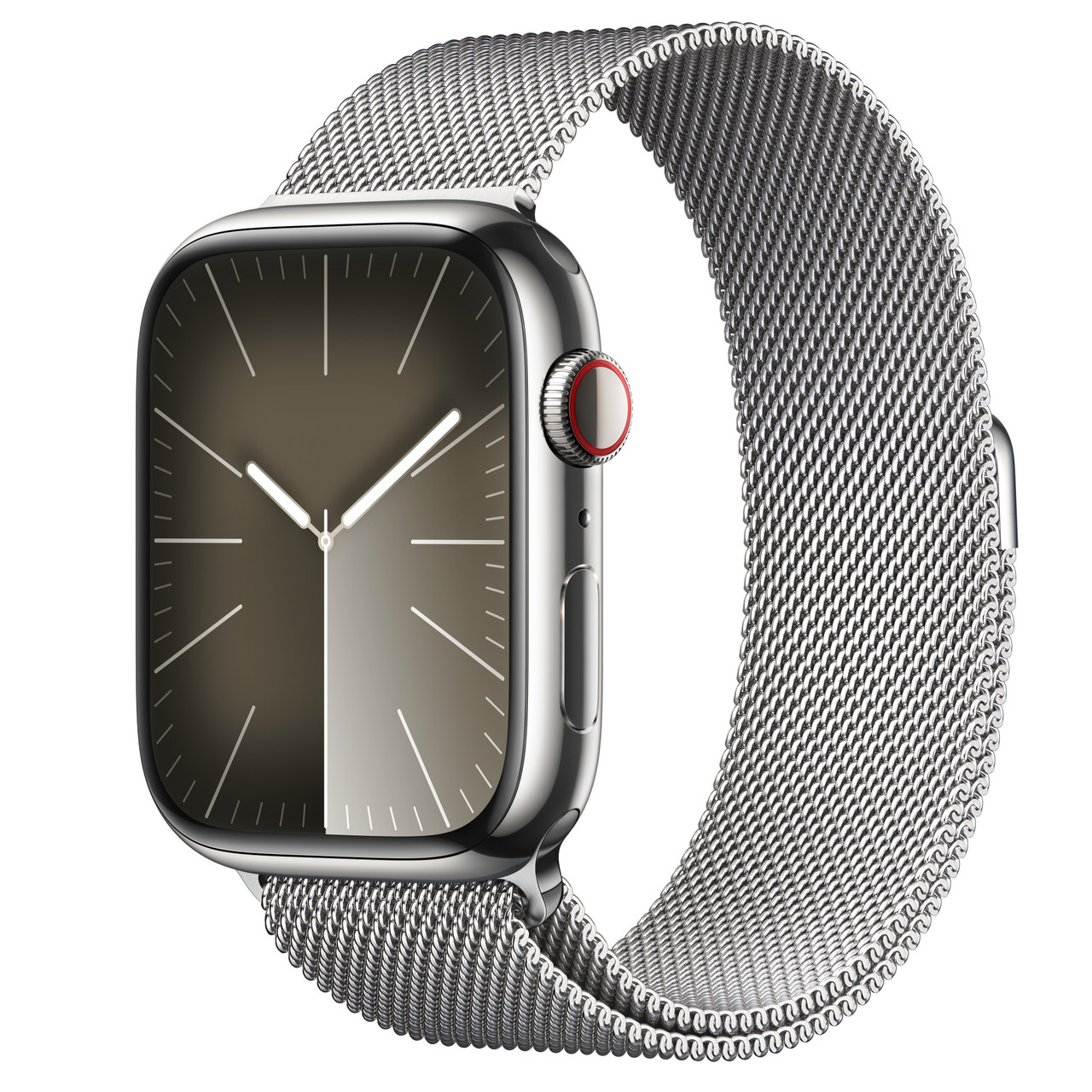 Apple Watch Series 9 41mm silver Milanese loop - фото 1 - id-p116370821
