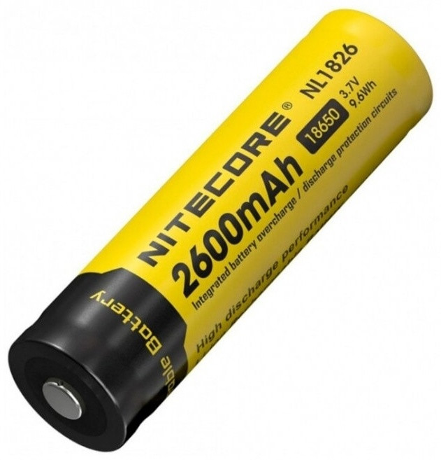 Аккумулятор, NITECORE NL1826 (2600mAh) for Flashlights - фото 1 - id-p116370885