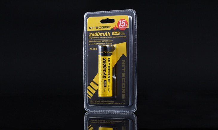 Аккумулятор, NITECORE NL1826 (2600mAh) for Flashlights - фото 7 - id-p116370885