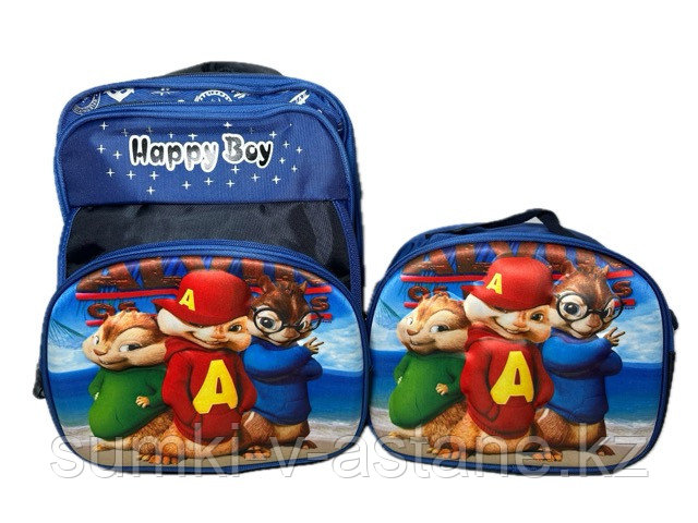 Школьный рюкзак для мальчика в начальные классы, с сумкой под сменную обувь.