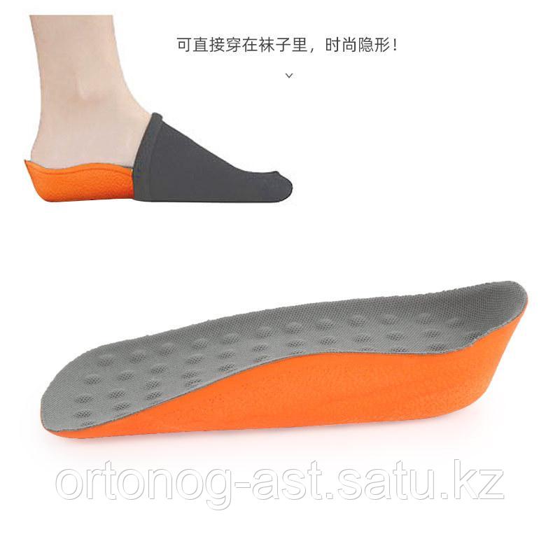 Ортопедические подпяточники для ношения без обуви (в носке) для увеличения роста на 2,5 см - фото 5 - id-p114093271