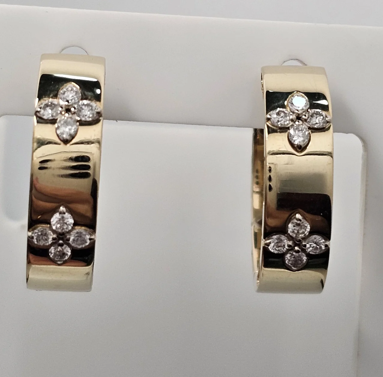 Золотой набор с бриллиантами (кольцо 0.49Сt VS1/H VG, 17.3 р, серьги 0.39Ct VS1/H, VG-Cut) - фото 10 - id-p116372572