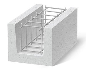 U-образный блок из газобетона