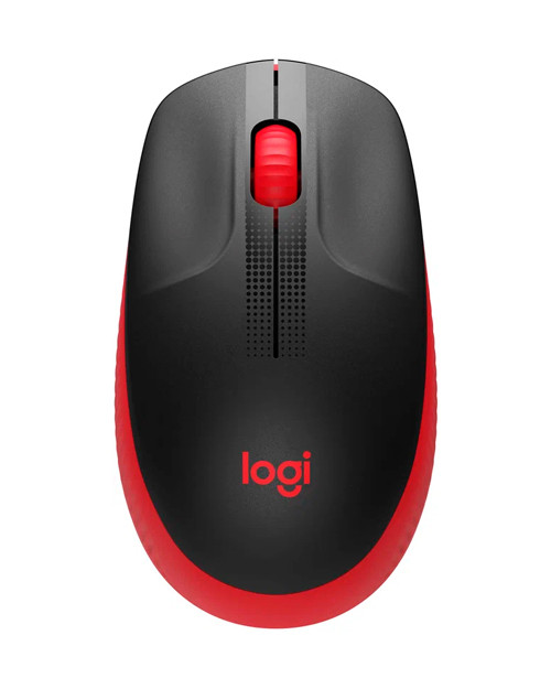 Мышь компьютерная  Mouse wireless LOGITECH M190 red-black 910-005926