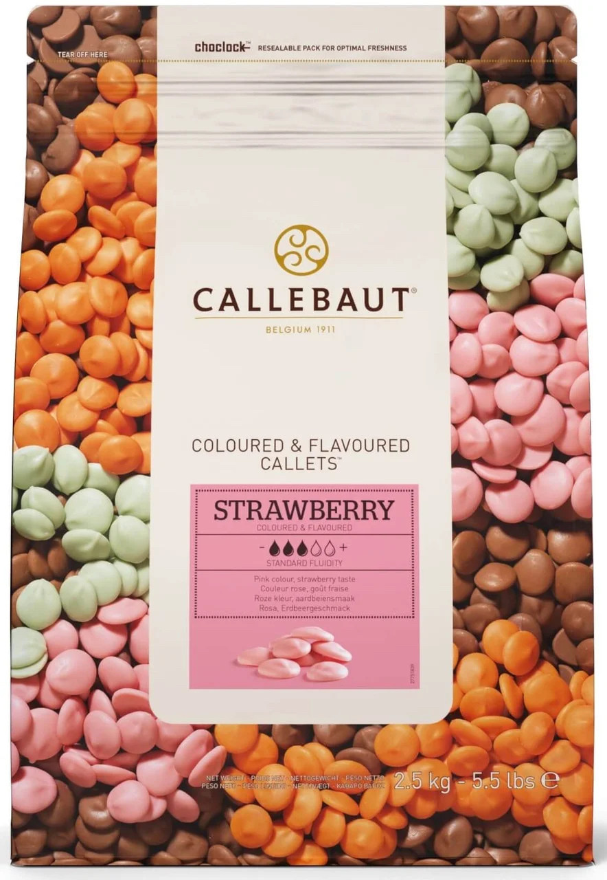 Шоколад Клубничный Callebaut 2.5 кг - фото 1 - id-p116375964
