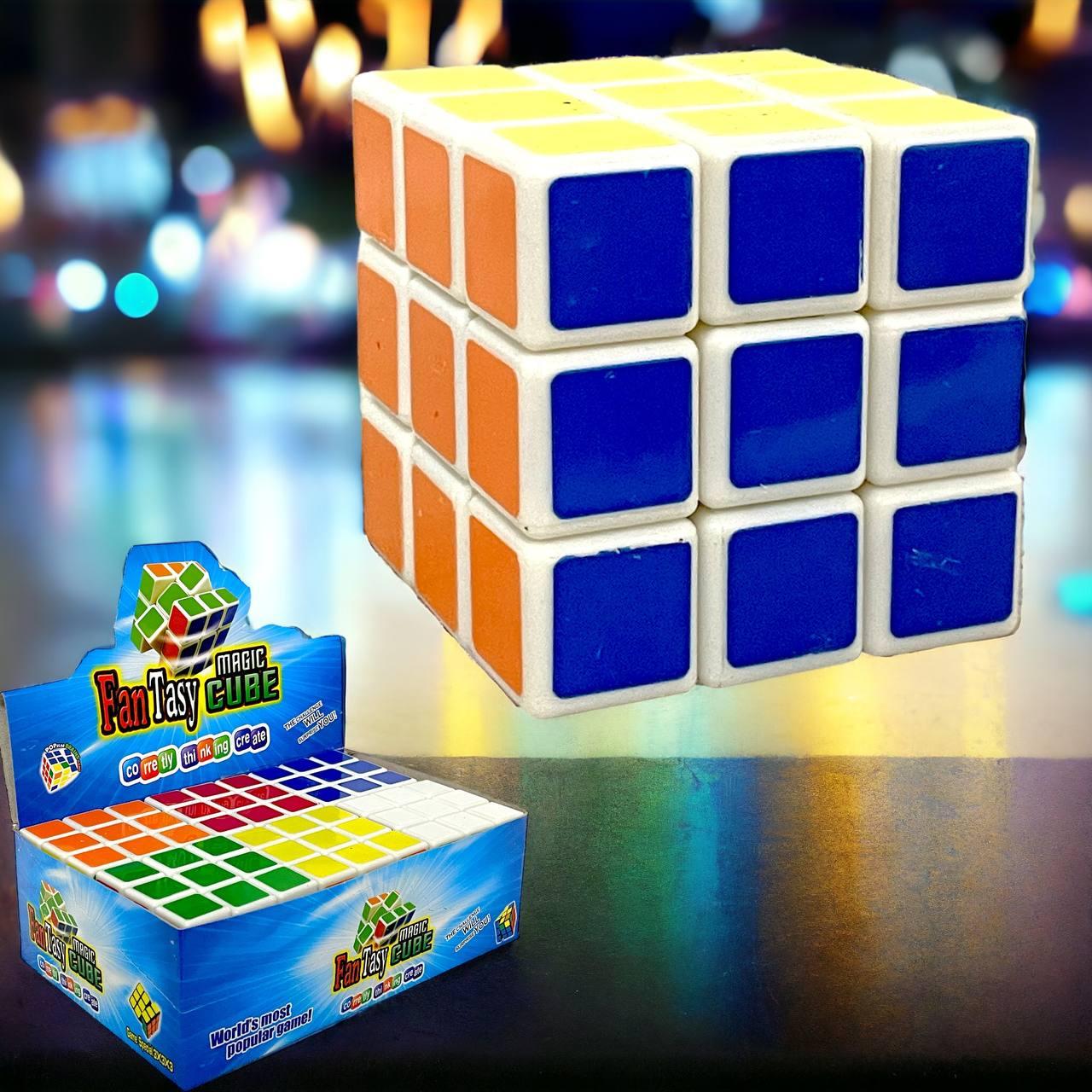 7711 Кубика рубика 3х3 Fan Tasy 6шт в уп., цена за упаковку 5,5*5,5см - фото 1 - id-p116375933