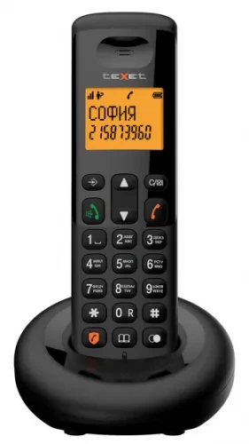 Телефон беспроводной Texet TX-D4905A черный 127219