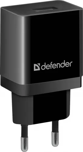 Зарядное устройство сетевое Defender EPA-10 1хUSB 5V/2.1А черный 83572 - фото 1 - id-p116166576