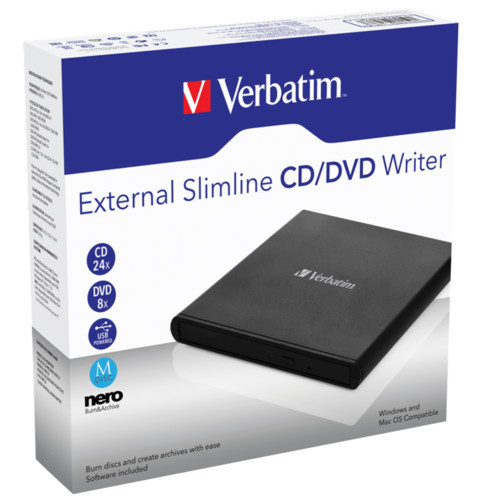 Verbatim Slimline USB 2.0 оптический привод (98938) - фото 2 - id-p95145479