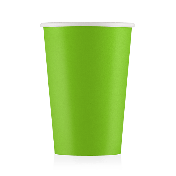 Стакан бумажный Зеленый для гор. напитков, 450мл