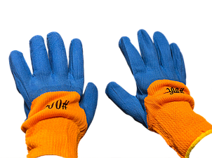 Перчатки утепленные Торро оранжево-синие