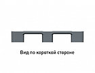 Пластиковая паллета, поддон перфорированный 1200 1000 150мм на двух полозьях, до 3000 кг 02.103.91.Q, фото 4