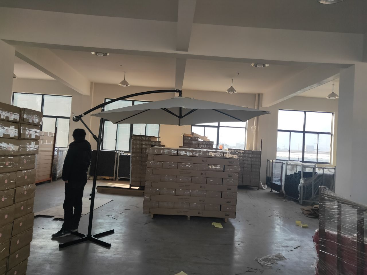 Зонт ART-Wave "Banana", круглый (белый), d=3м, без утяжелителей ...