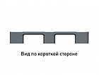 Пластиковая паллета, поддон сплошной 1200 1000 150мм на трех полозьях серый, до 3000 кг 02.103F.91.С3.Q, фото 3