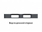 Пластиковая паллета, поддон сплошной 1200 1000 150мм на трех полозьях серый, до 3000 кг 02.103F.91.С3.Q, фото 4