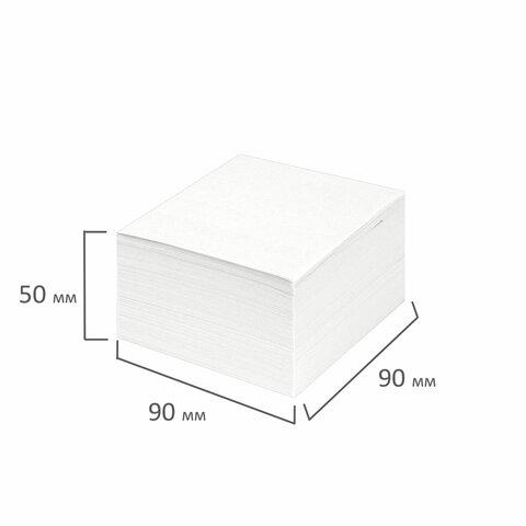 Блок для записей STAFF проклеенный, куб 9х9х5 см, белый, белизна 90-92% - фото 2 - id-p116379000