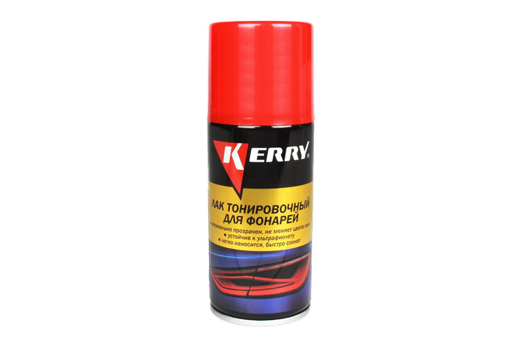 Лак для тонировки фар KERRY KR9632 210мл. (красный) (12шт) / Фара тонировкасына арналған лак KERRY KR9632