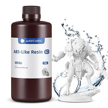 Anycubic ABS-Like Resin V2 (Водосмываемая смола) White 1 Kg